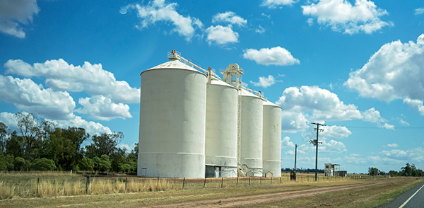 grain silos